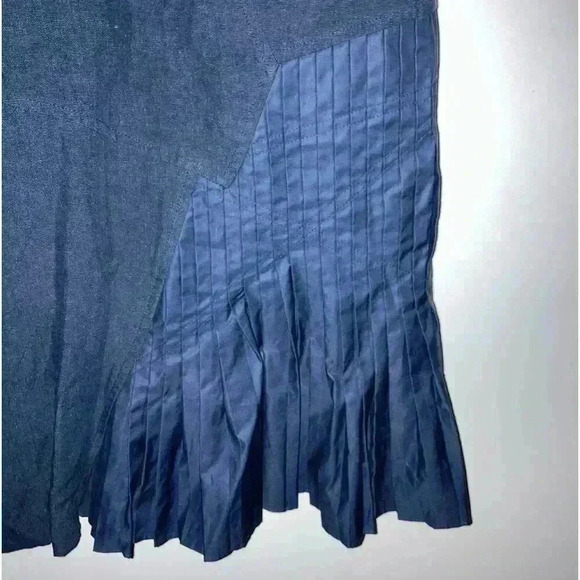 Tibi Linen Shift Navy Dress Size - Picture 4 of 13